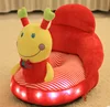 free sample flash plush bee sofa toys soft shine bee animal chair sofa soft chair for children