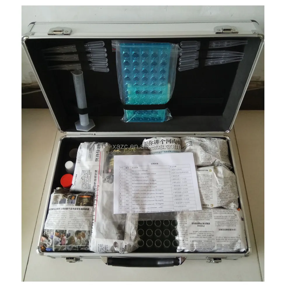 Équipement d'essai des engrais du sol avec NPK, PH, salinité