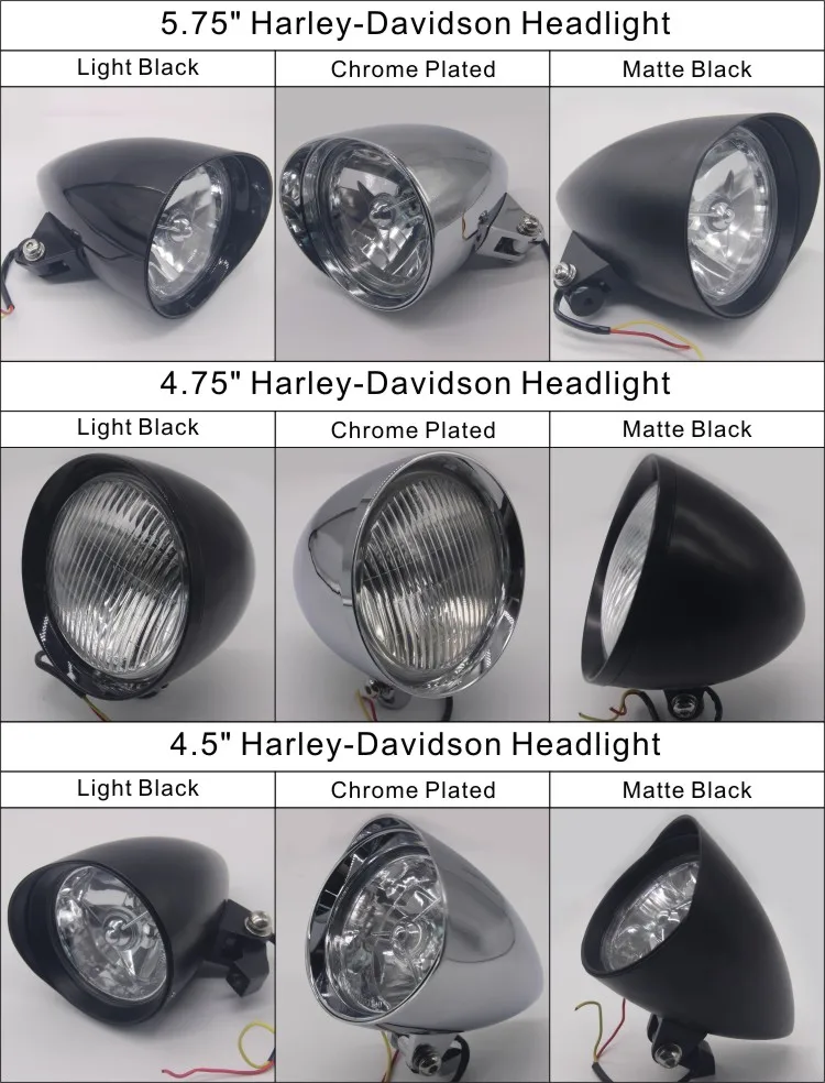 harley davidson bullet headlight