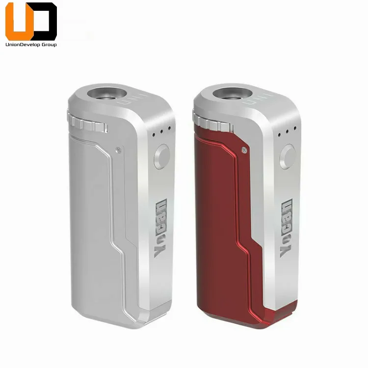 

Good selling 650mah vape mod kit Uni with adjustable width & height for all kinds of magnetic 510 atomizers cartridges, Black;silver;black w/silver;blue;red