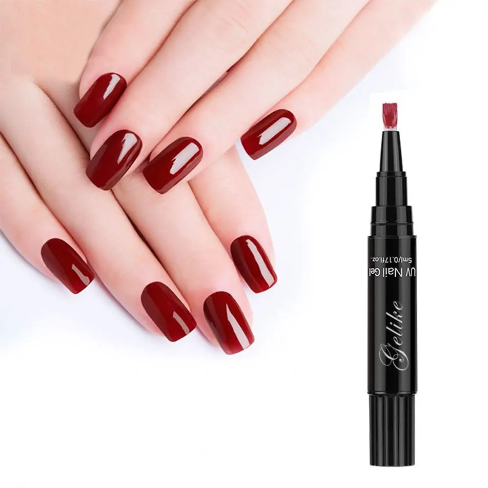 

EC low moq hot sales beauty salon design nail pen polish remove, 800 colors one step gel pen