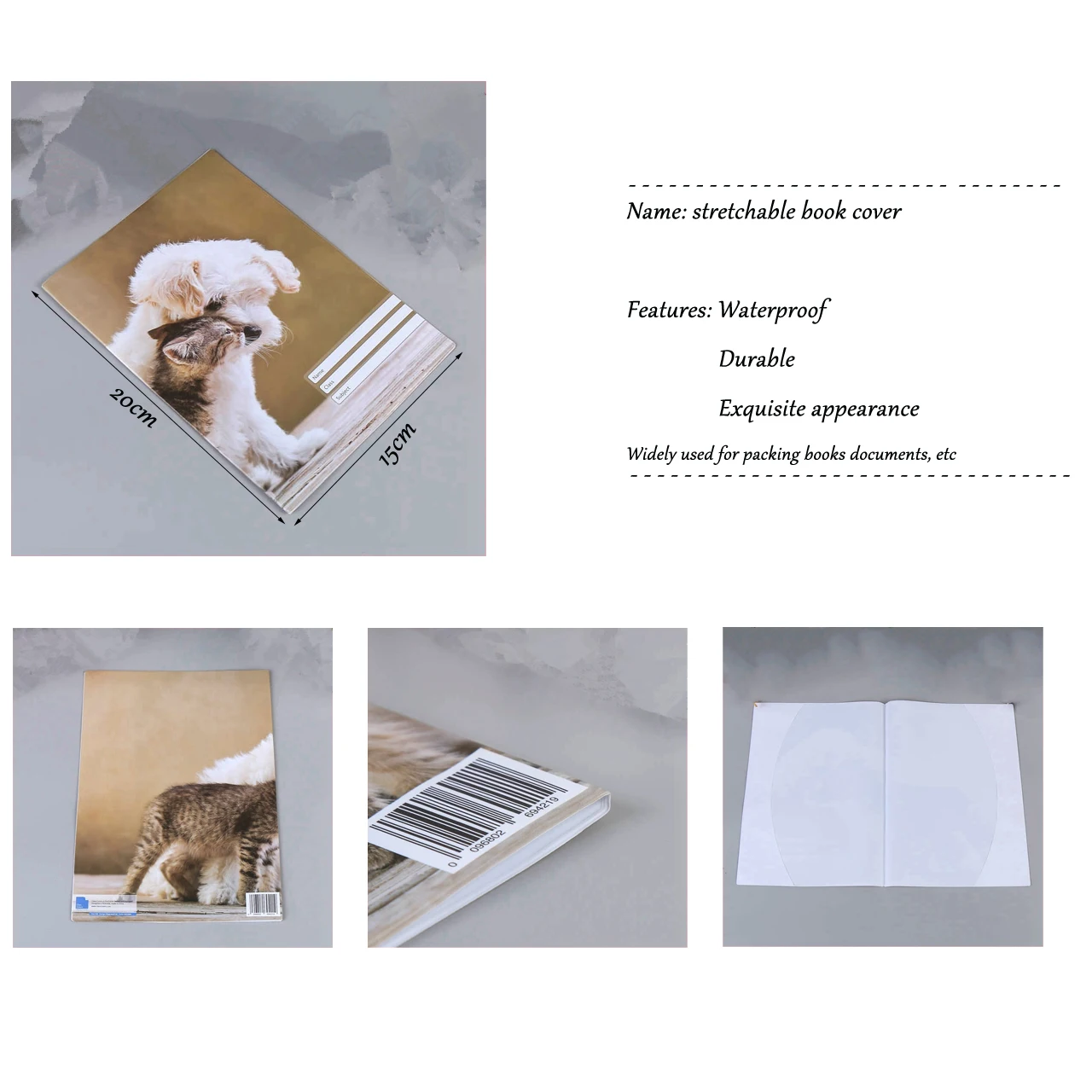 stretchable book cover