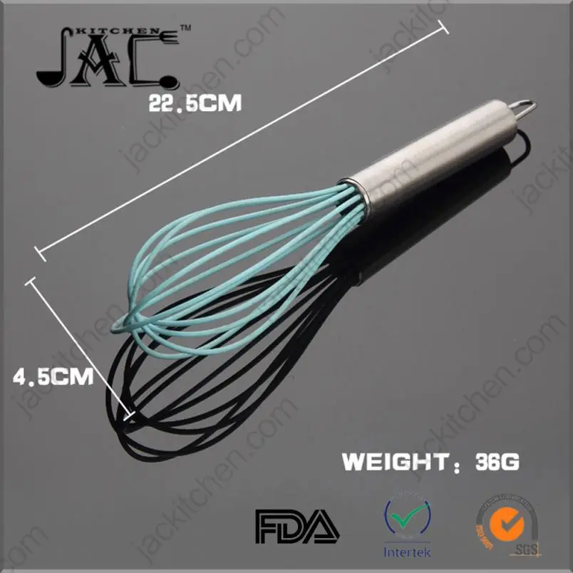Nontoxic Stainless Steel Silicone Rubber Whisk