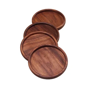 Natural Walnut Wood Heat Insulation Placemats