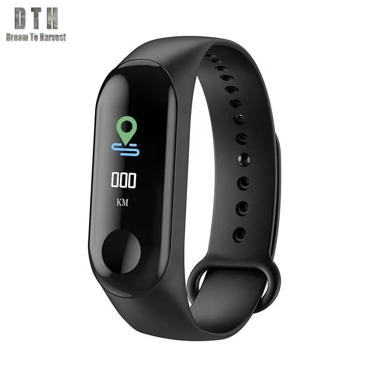 2019 High Quality Heart Rate Monitor IP68 Waterproof band Bluetooth Smart Bracelet M3c