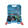 POWERTEC 12V 1.3Ah Li-ion battery cordless drill set