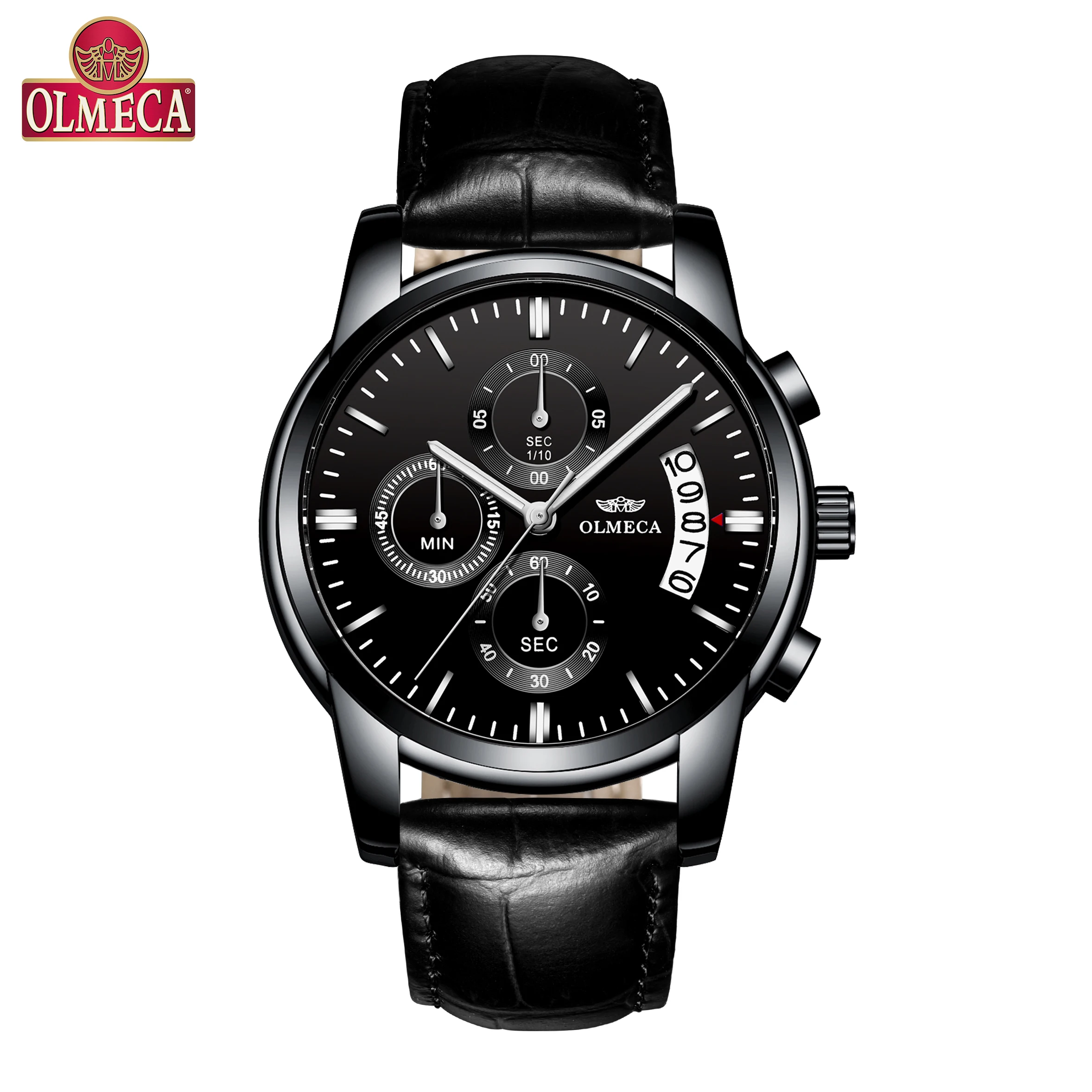 

Stock Men Watch Luxury Quartz Wrist Watch Luminous Hands Clock Chronograph Ralogio Masculino Watches