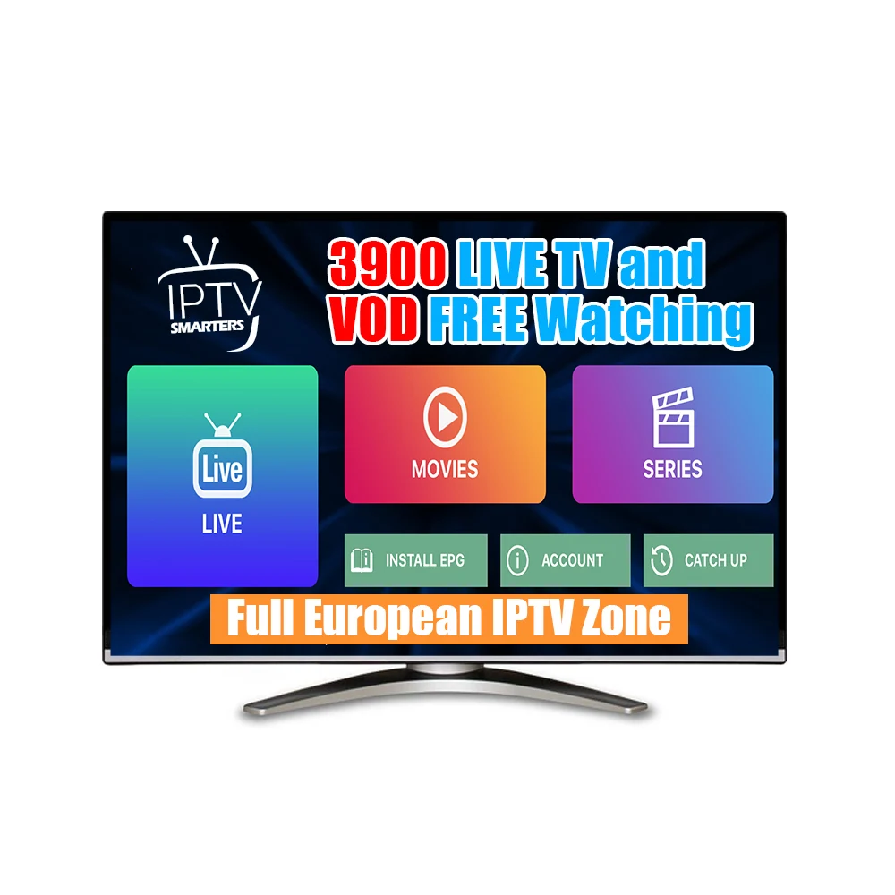 

6 months subscription Iptv code 30 Countries 3900 live and vod channels iptv arabic free trial testing iptv reseller panel