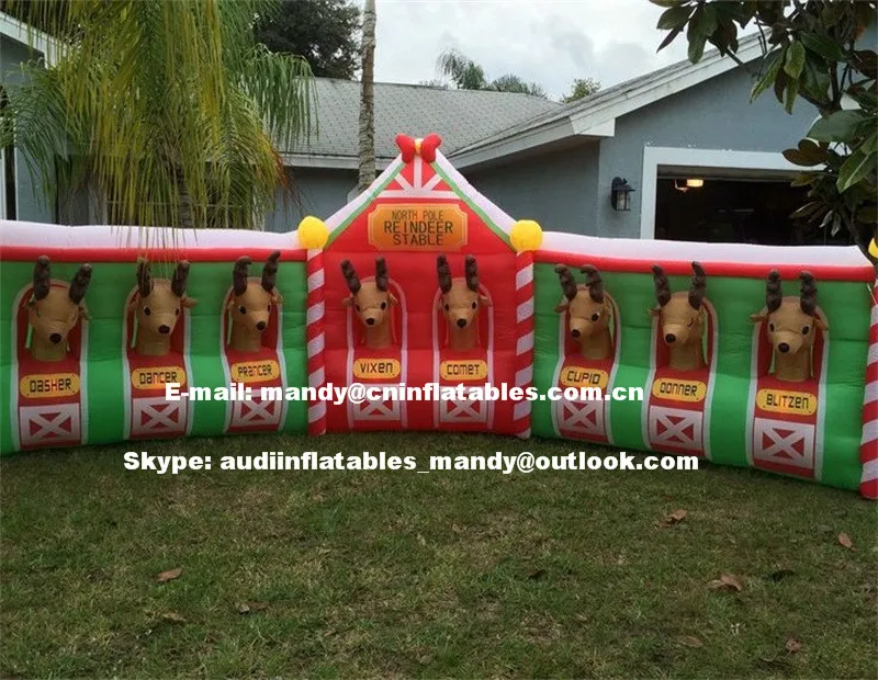 High Christmas Inflatable Reindeer Stable - Buy Christmas Inflatable ...