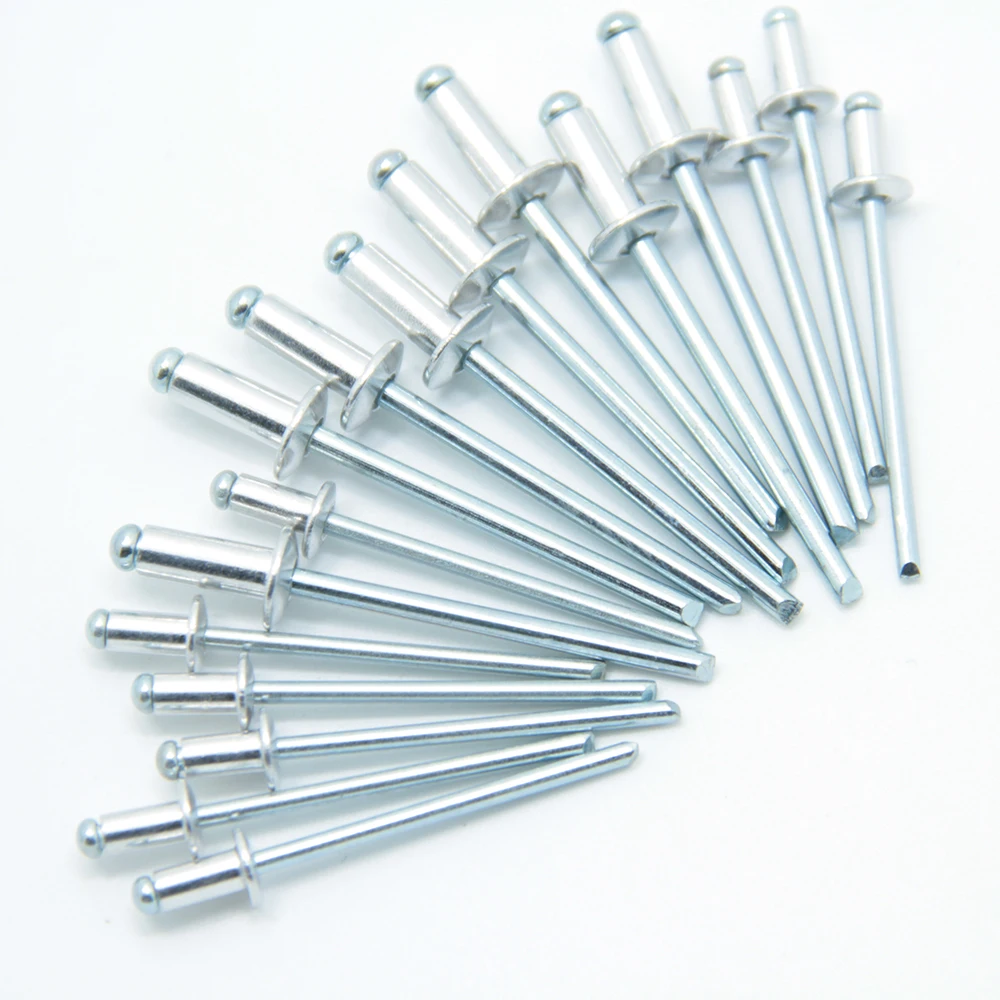 pop Rivets Aluminium Rivets /& Steel Rivets Sizes 2.4mm-6.4mm Domed Head Blind