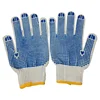 poly cotton knitted pvc dots safety work gloves