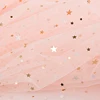 New design decoration star moon sequin types net tulle fabric for clothing