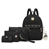 High Quality Leisure Women School Backpacks Bags 4pcs/set Bagpack Backbag young girl waterproof backpack