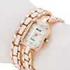 ST 140 Women Wristwatch Rose Gold Alloy Bracelet Female Quartz Clock Simple Ladies Dress Watch Cheap beautiful hand watch