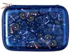 Customized high quality hard shell zipper closure EVA pencil case with mesh pocket
