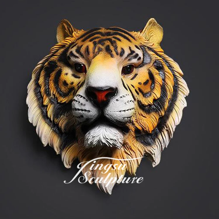 

Beautiful resin wall tiger head sculpture, Picture shown