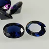 Factory price oval cut loose sapphire blue synthetic nano gemstone