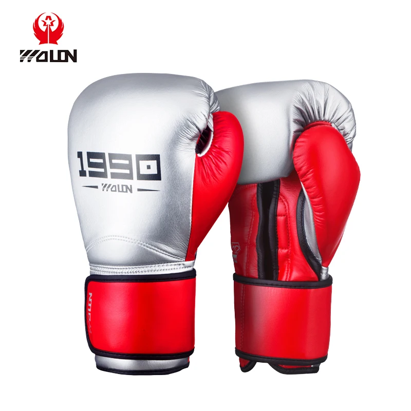 

Professional Pu Leather Custom Ladies' Boxing Gloves, Red/black