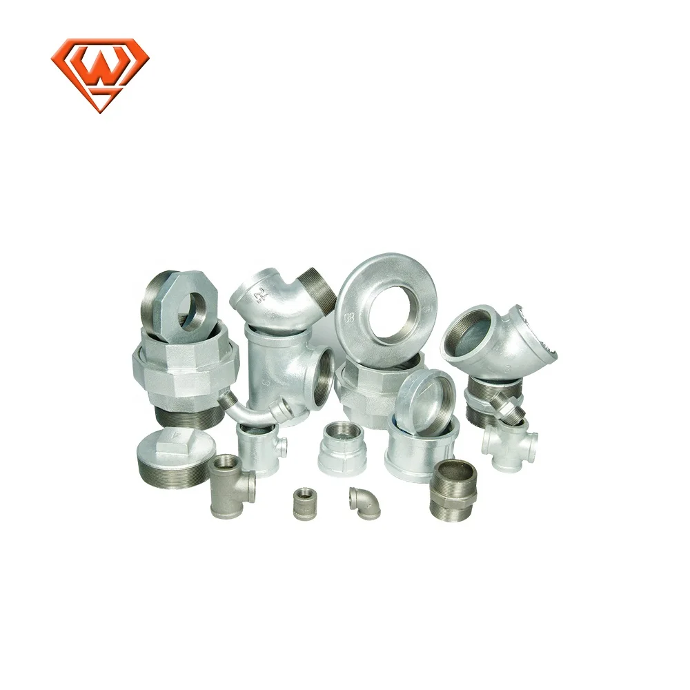 Malleable iron gi connect water pipe fittings