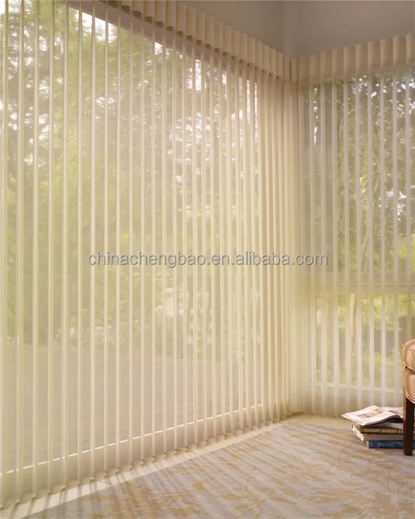 Polyester Sheer Colored Vertical String Folding Blinds Buy