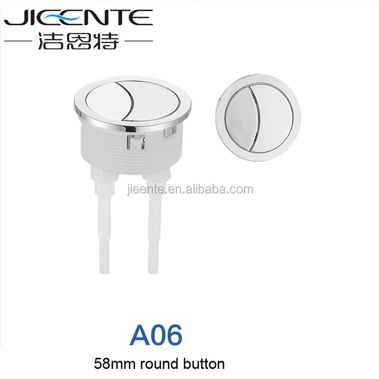 
Bathroom Accessory Chrome Rectangle Toilet Push Button 