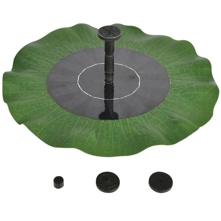 

Solar floating fountain with decorative lily surround Lotus leaf solar powered fountain pump for Garden Pond