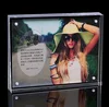 XIWEI Crystal two sides Plexi glass acrylic magnetic photo frame