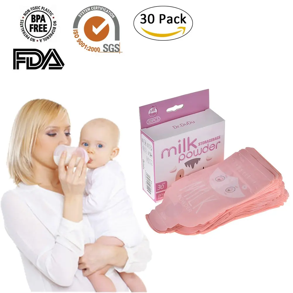 30 PCS/Pack Portable Disposable Formula Pouch Dispenser Milk Powder Box Storage Bag Organizer by Samber