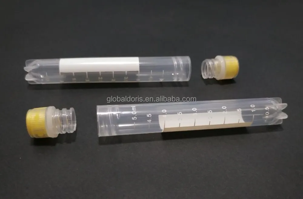 5ml Cryo Vials Tube With Internal Thread Screw Cap For Cryo Storage