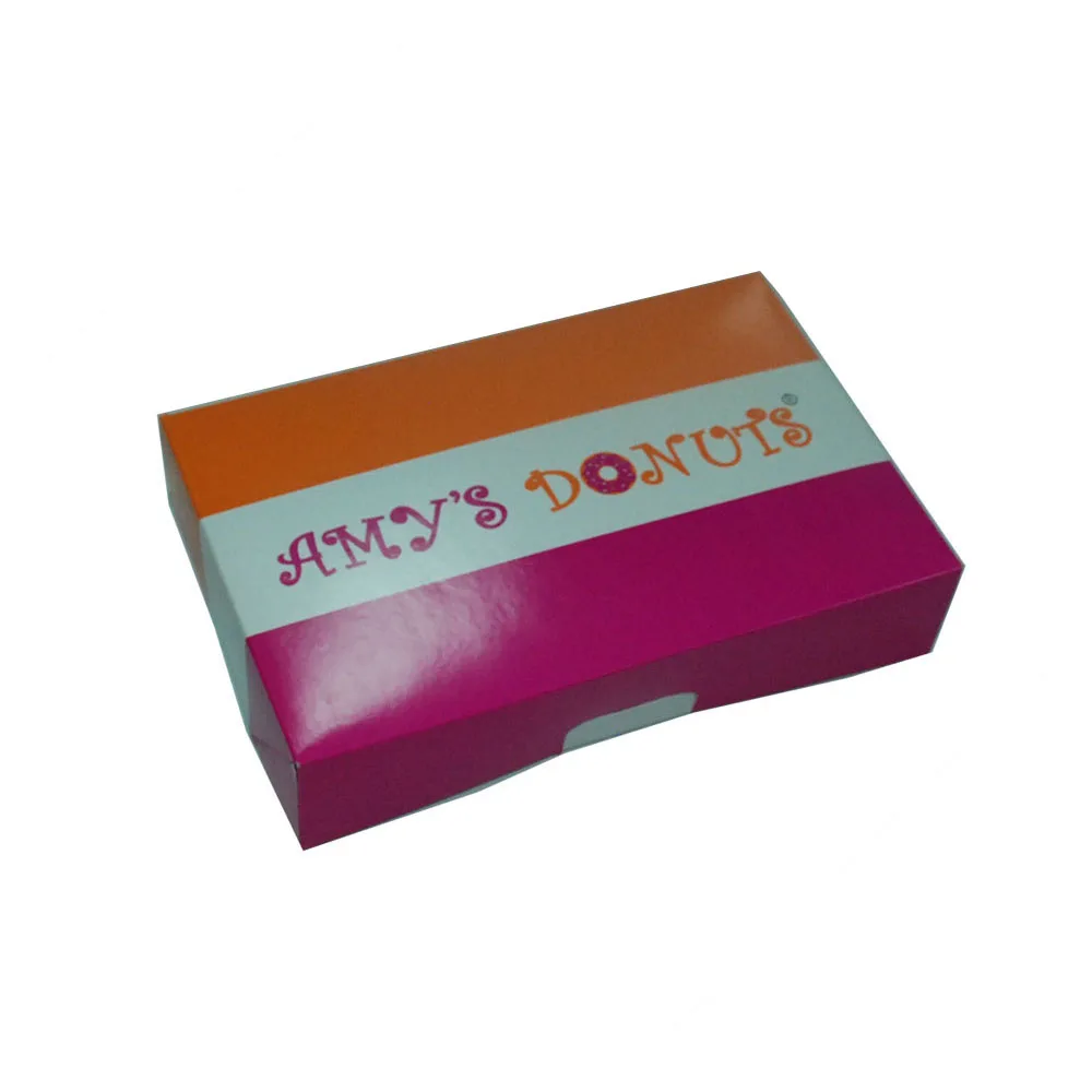 Wholesale Cheap Folding White Paper Packaging Cake Box Donut Box