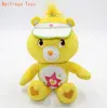 2017 cute care bear pure star heart plush yellow bear