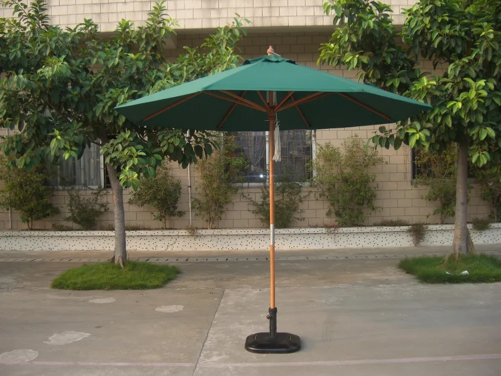 Promotional Patio Garden Wooden Umbrella For Sunshade - Buy Promotional