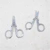 Folding Scissors Pocket Travel Small Cutter Crafts Sharp Blade Emergency Scissors