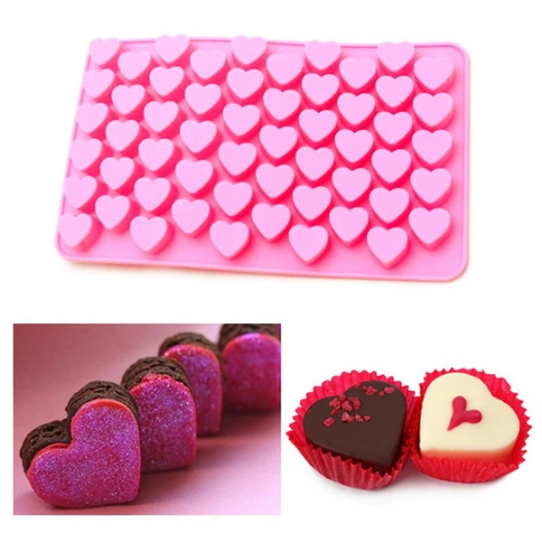 

BPA free heart shape chocolate mold silicone baking molds, Stock or customized
