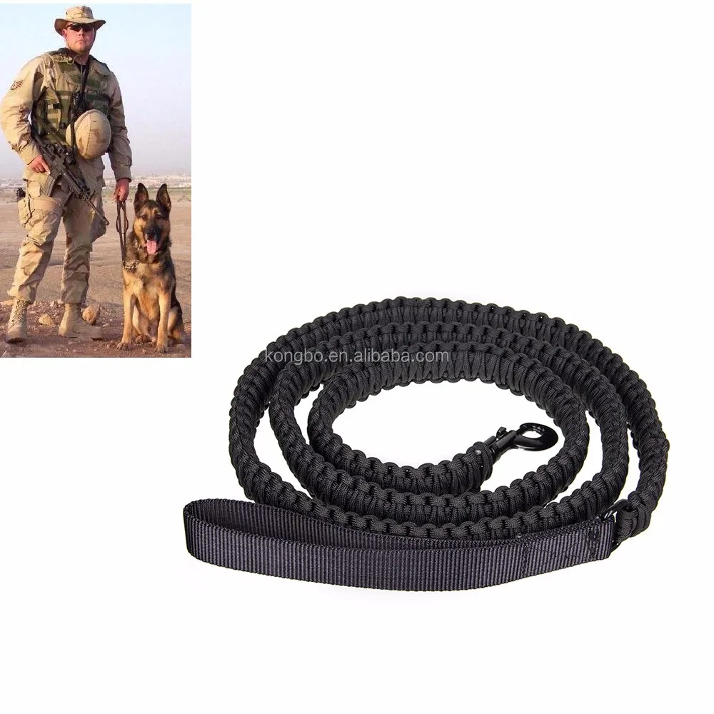 

KongBo 2016 new arrival reversible nylon braided paracord dog leash, Multi colors