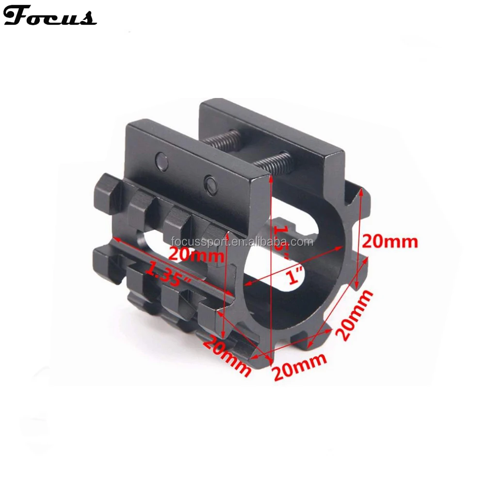 Tactical 12ga Shot Gun Mag Tube Tri Rail Picatinny Mounts 5 Position