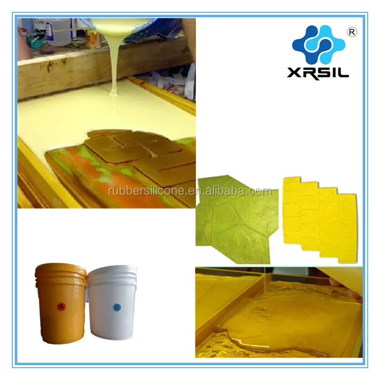 
Concrete stone tiles yellow clear polyurethane rubber 