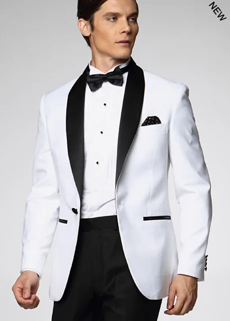 2016 New Style White With Black Shawl Lapel Custom Tailor Made 2016 New Style White With Black Shawl Lapel Custom Tailor Made Indian Wedding Suits For Men