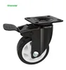 High Quality USA 2 Inch PP Swivel Caster Black Wheels Caster