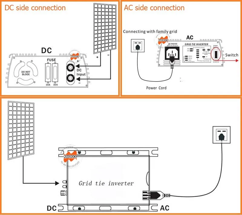 300W 400W 600W Micro Grid Tie Inverter MPPT Function For Solar Wind System 300W 400W 600W Micro Grid Tie Inverter MPPT Function For Solar Wind System