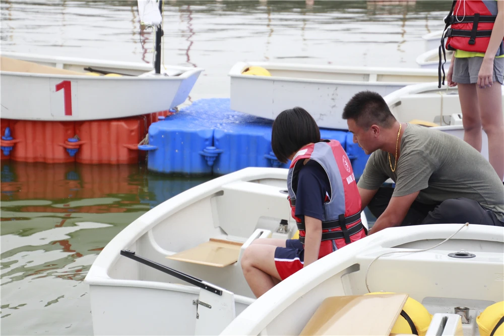 
school boys OP sail boat for School Curriculum 