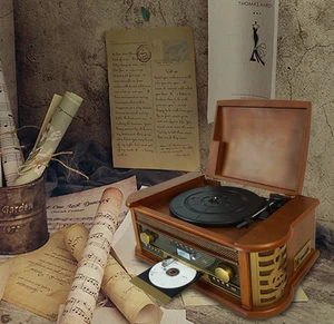 Antique Style Vinyl Record Player