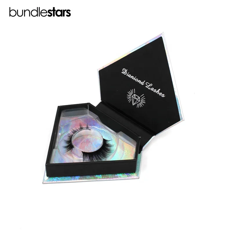 Private Label heart shaped cute false eyelash packaging box for wholesales