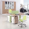 open space office tables and chairs set