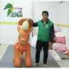 2015 0.4MM PVC inflatable small horse with hat for sale
