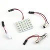 12V DC LED Light Bulb 24 SMD LED Car Interior Light Panel Auto Lamp Bulb With 3 Adapters