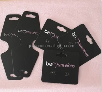 Custom Printed Necklace Earring Card Displays Holders With Logo Custom Printed Necklace Earring Card Displays Holders With Logo