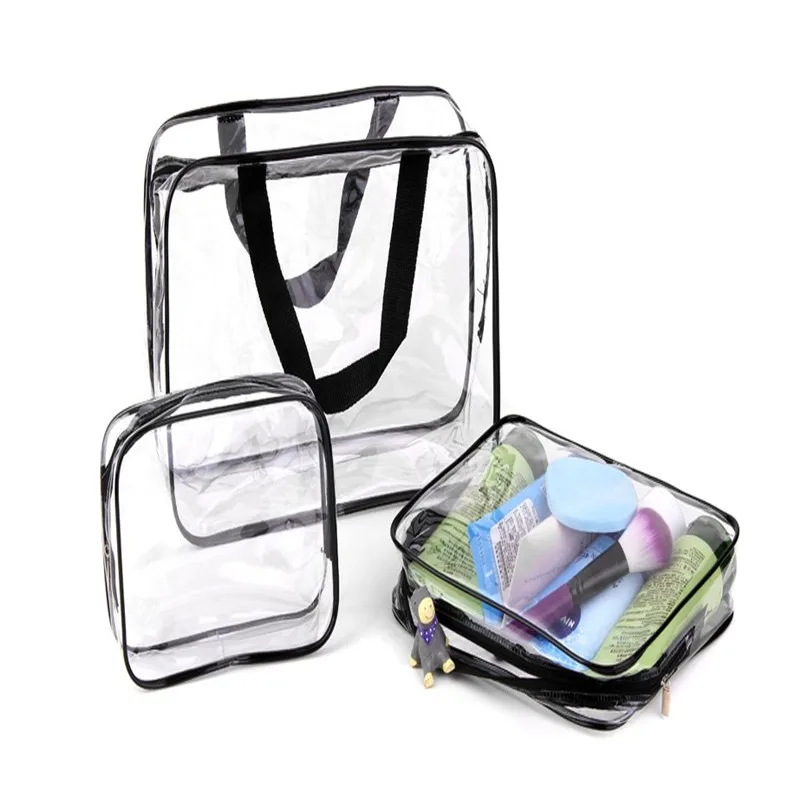 Oempromo personalized plastic transparent cosmetic makeup bag