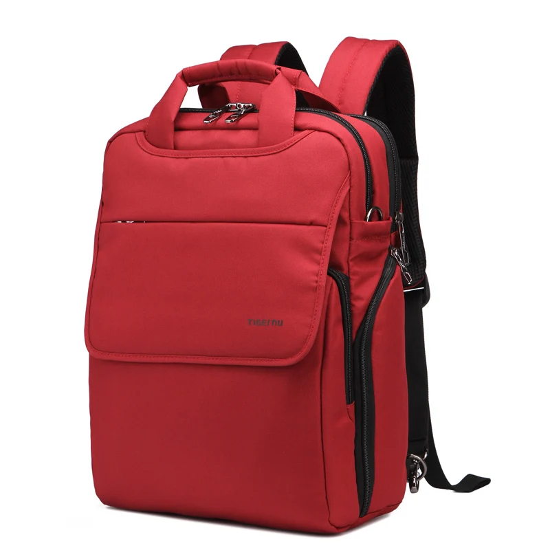 red colour college bag