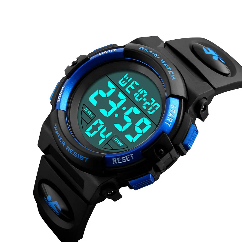 

Hot selling Skmei 1266 a mazon 5atm waterproof children Gift digital plastic kids watches low prices, 7 colors